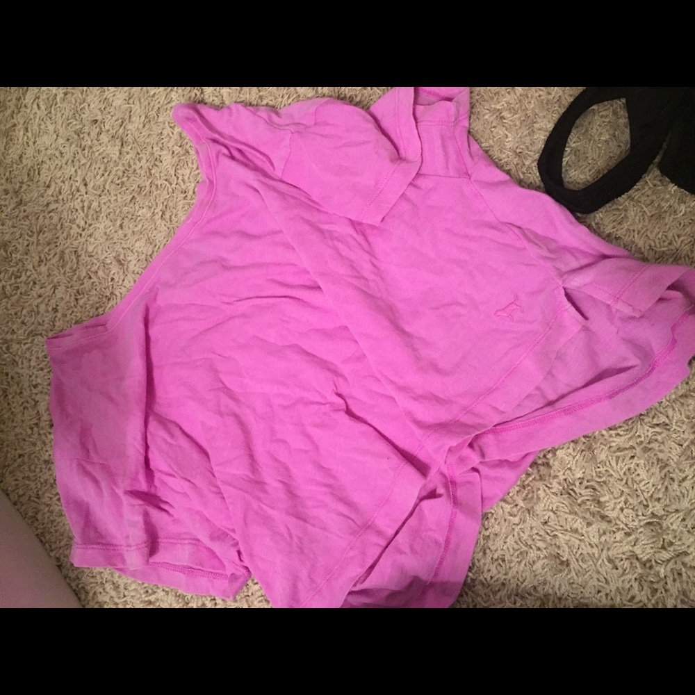 VS pink crop top